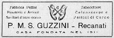 Fratelli Guzzini, etichetta,1938