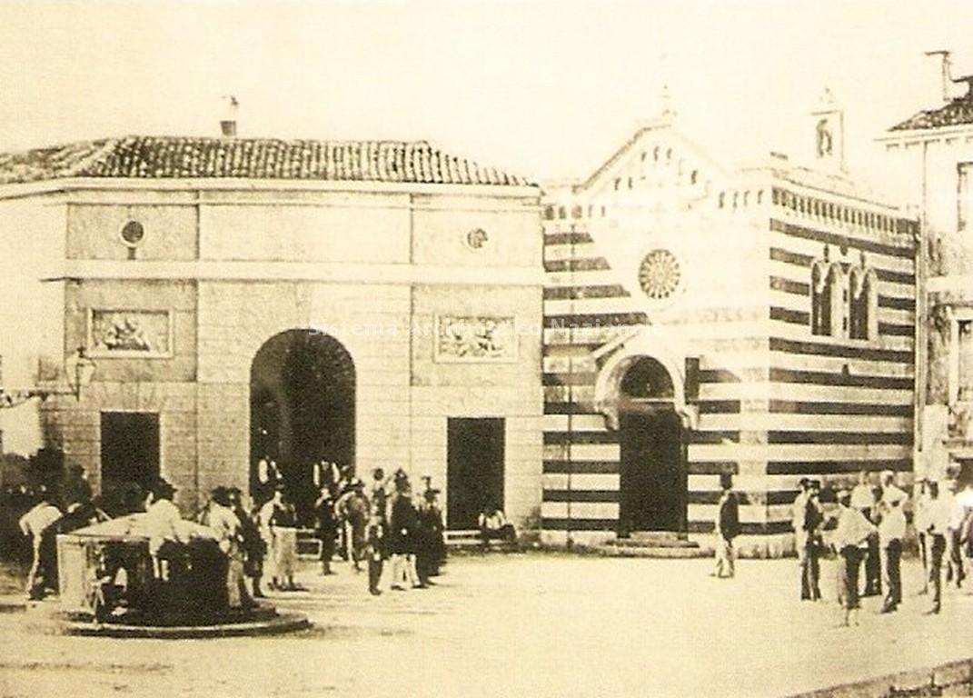   Sede storica della ditta tessile Rubelli in campo San Vio, Venezia inizio sec. XX (Collezione privata)
