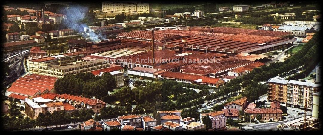   L\'importante complesso industriale Vittorio Necchi nella sua estensione finale, Pavia 1975 ca (Archivio fotografico Agostino Faravelli)
